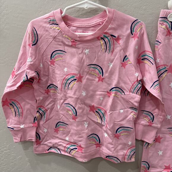 Busy Chasing Dreams Pink Rainbow Shooting Stars Pajamas - Picture 2 of 9
